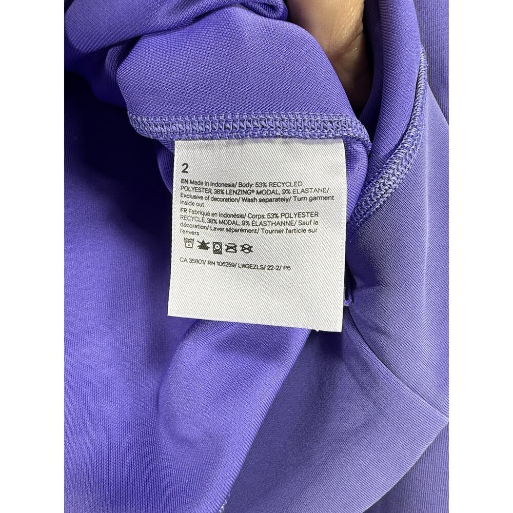 Lululemon Perfectly Oversized Cropped Crew Softstreme Charged Indigo Sz 2 241 - Picture 4 of 10
